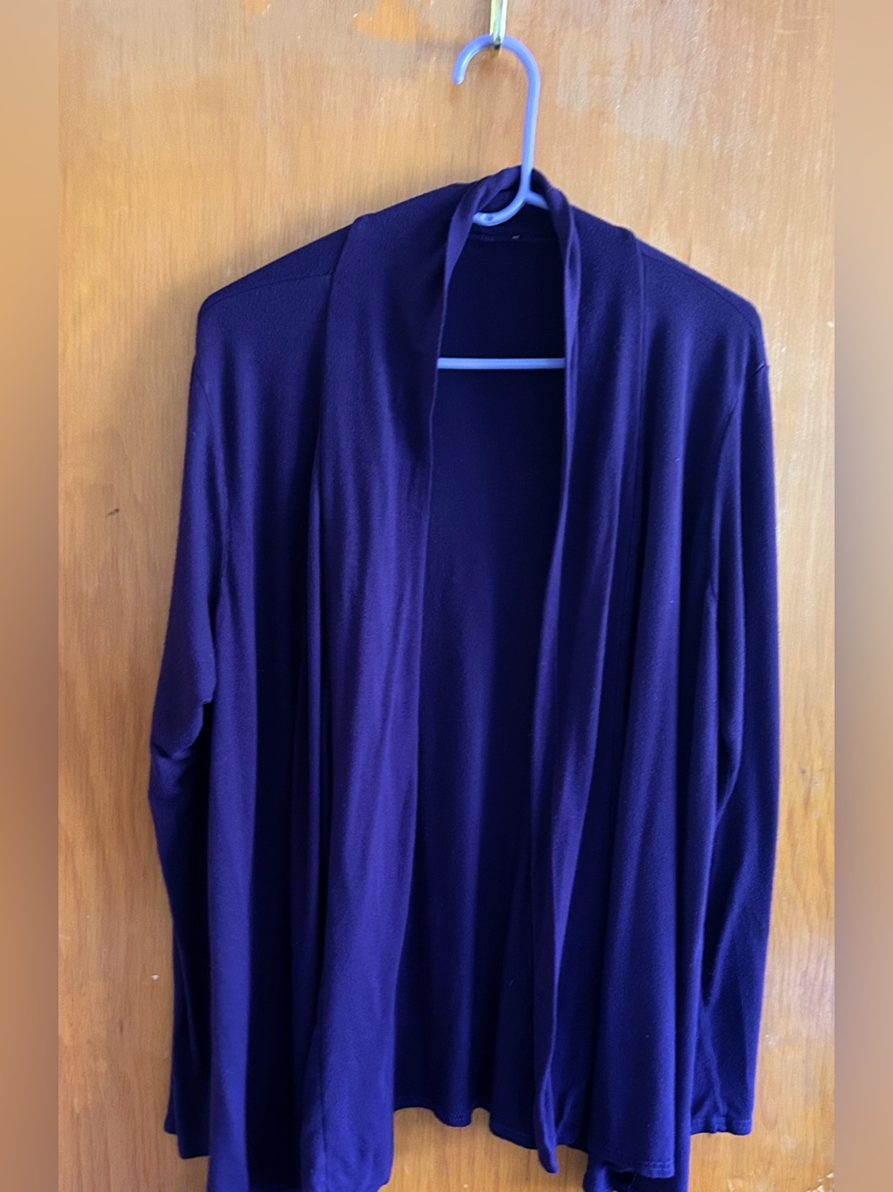 Women’s Open-Front Sweater Cardigan - Deep Purple